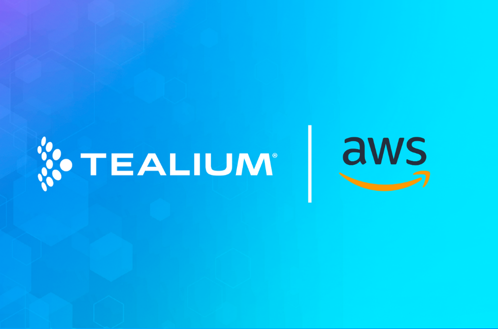 AWS_Tealium_NAV Tealium + AWS logos