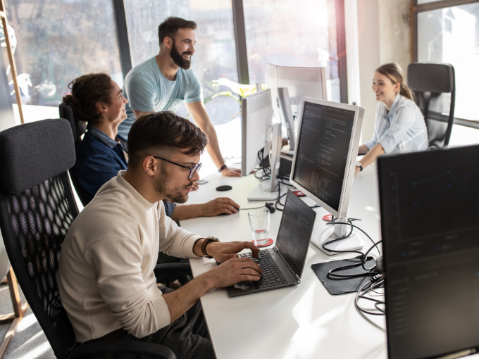 IT Team IT Team working