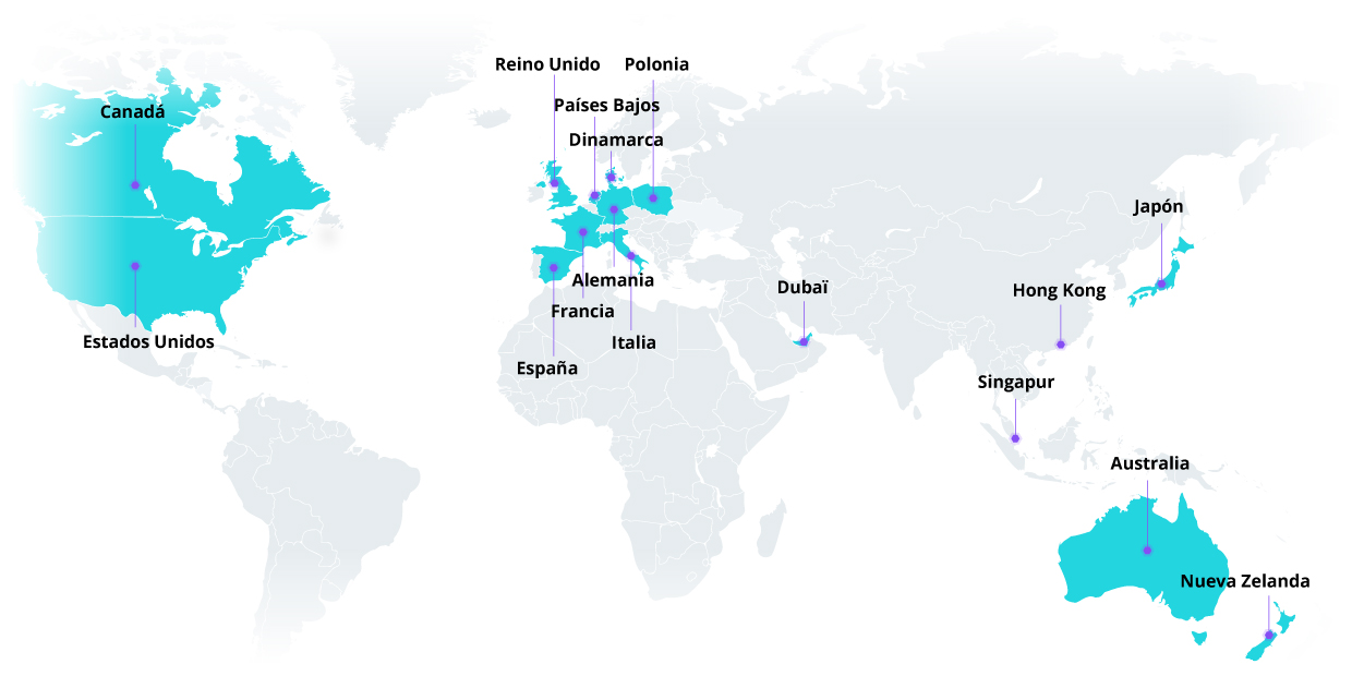 Tealium Office Locations Map - Spanish Tealium Office Locations Map - Spanish